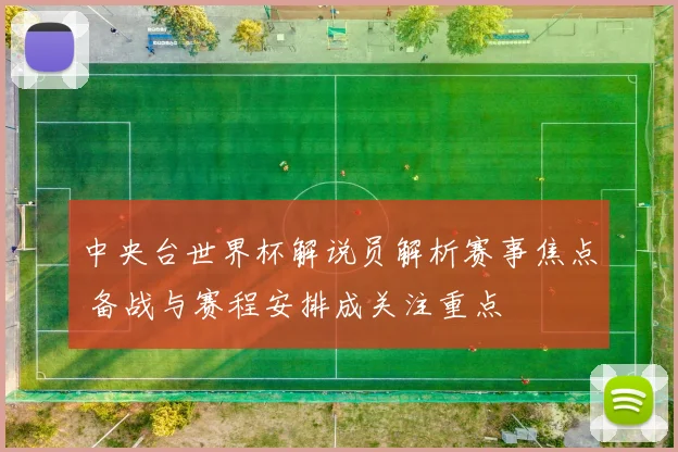 中央台世界杯解说员解析赛事焦点 备战与赛程安排成关注重点